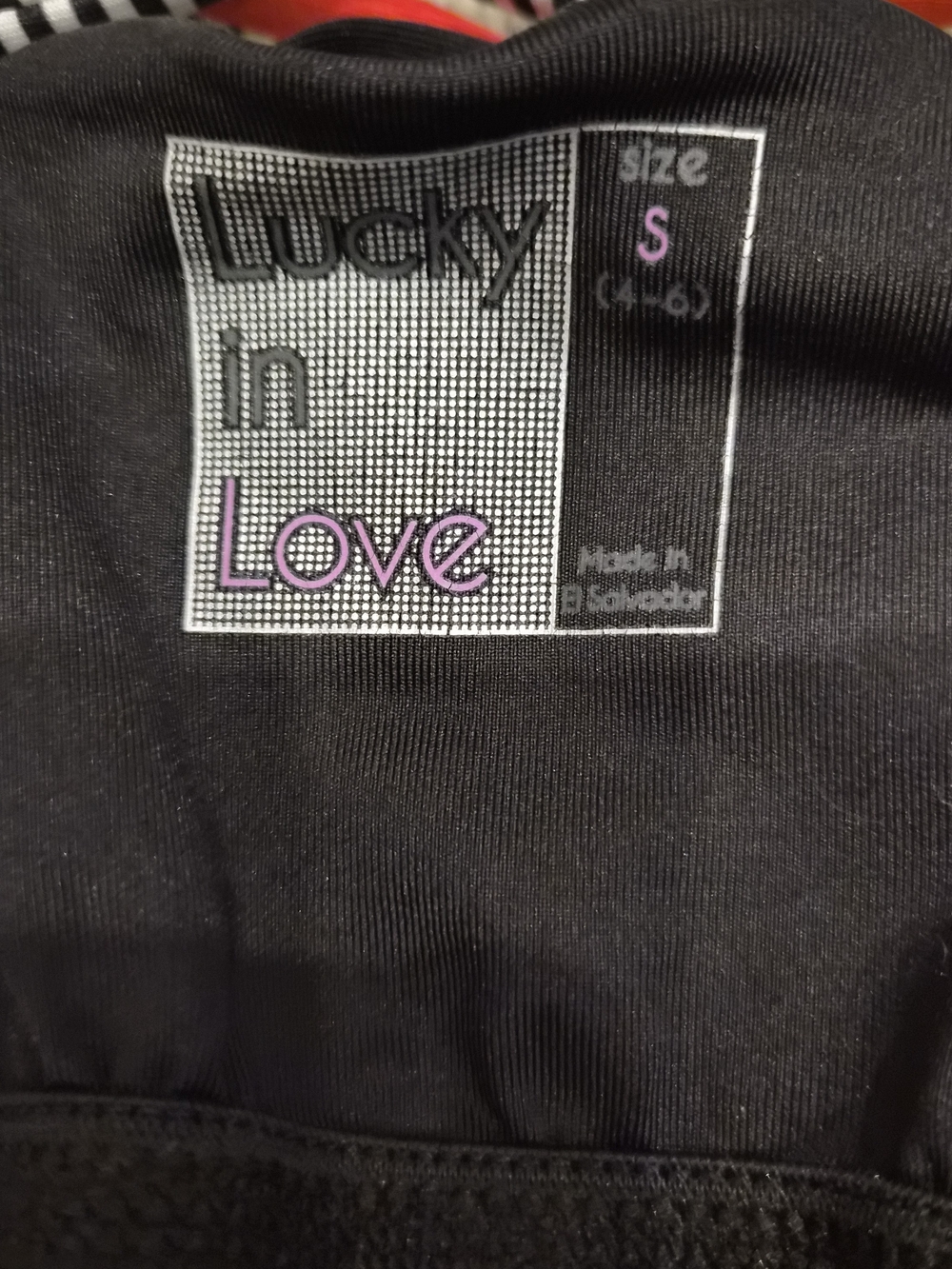 3 Piece Black -Lucky In Love Tennis Tank. Black/White Tiered Skirt w/ Jacket - S - Picture 5 of 9